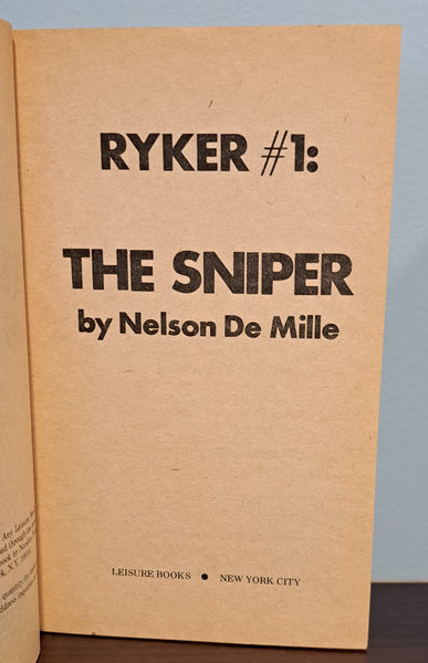 Ryker #1: The Sniper